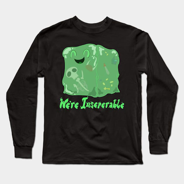 Cute DnD Gelatinous Cube Long Sleeve T-Shirt by Joeybeedraws